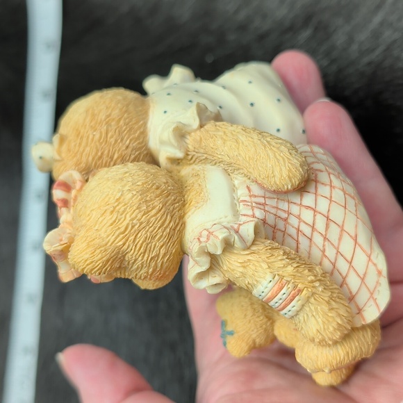 Cherished Teddies Allison & Alexandria Bear Figurine 1995 Enesco - Picture 5 of 10